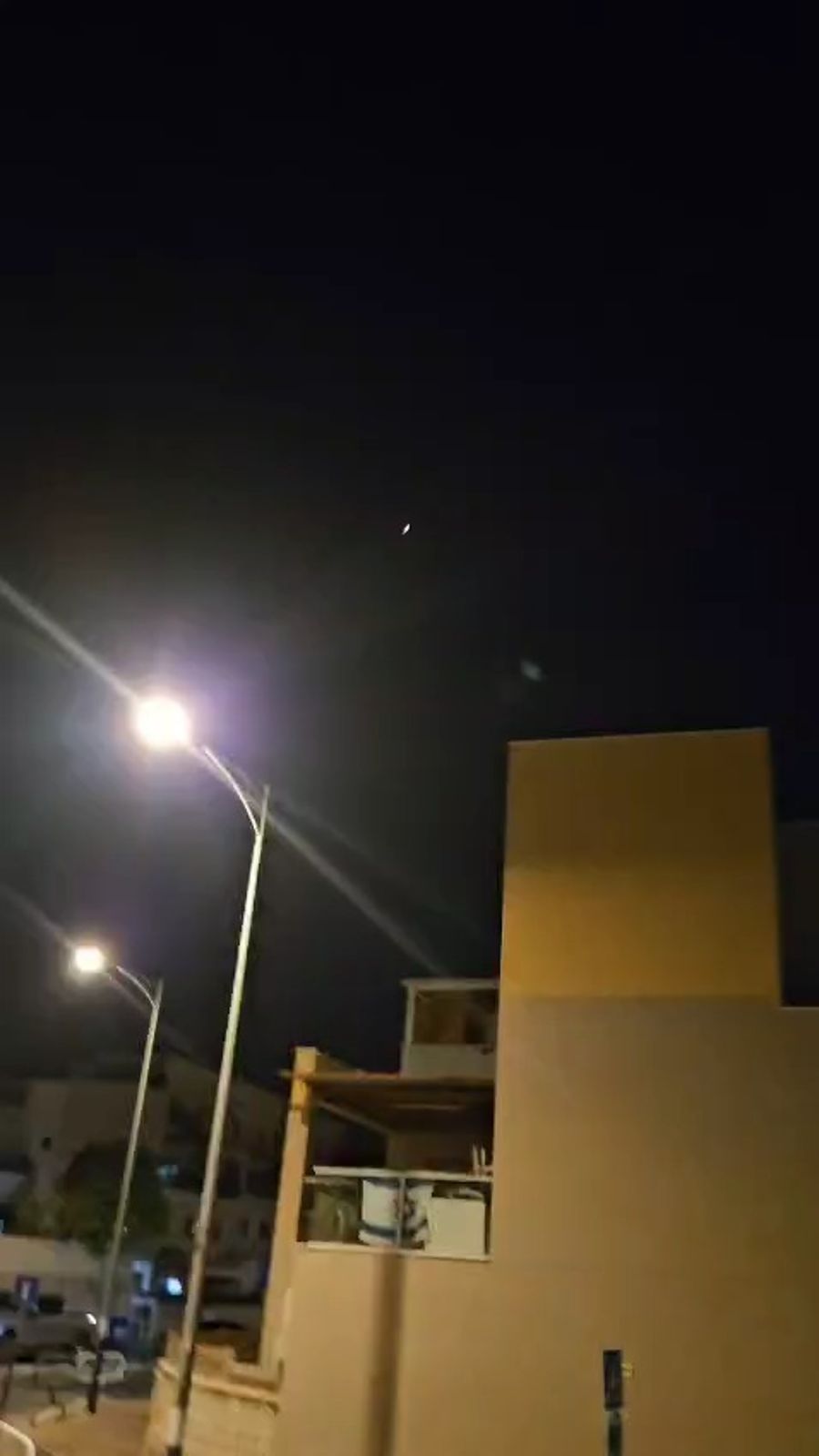 Intercepting the Houthi missile.
