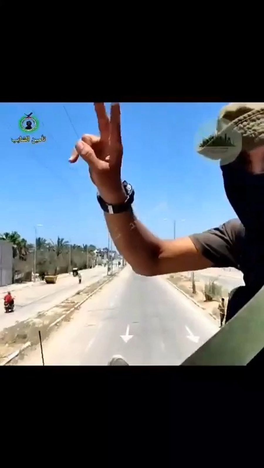 Armed terrorists film themselves hijacking aid trucks in Gaza
