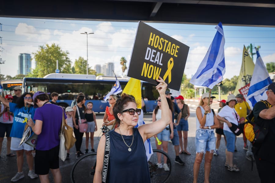 Protest for the hostages.