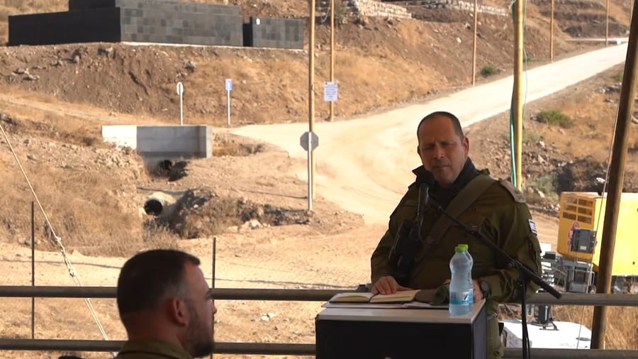 IDF at the new training facility in the Golan Heights