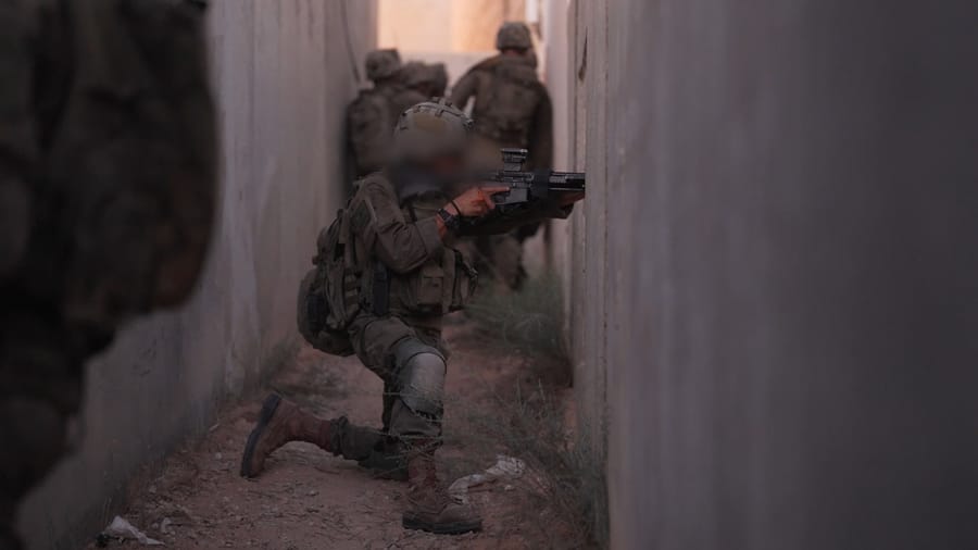 Division 98 training for Gaza City takeover