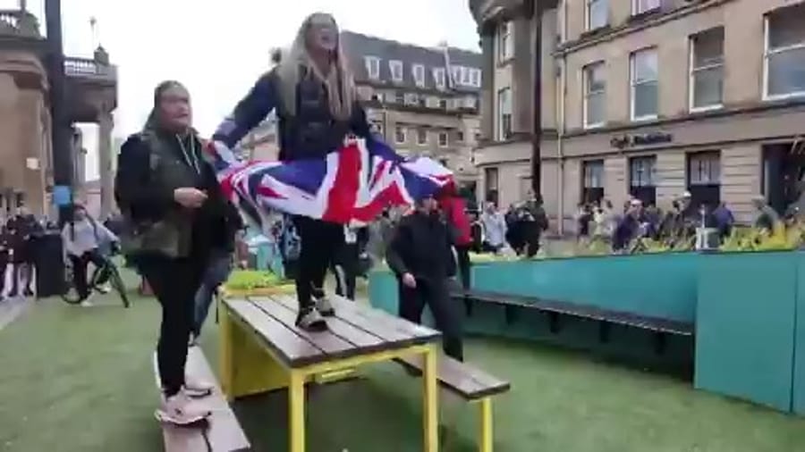 Tennager protest in UK