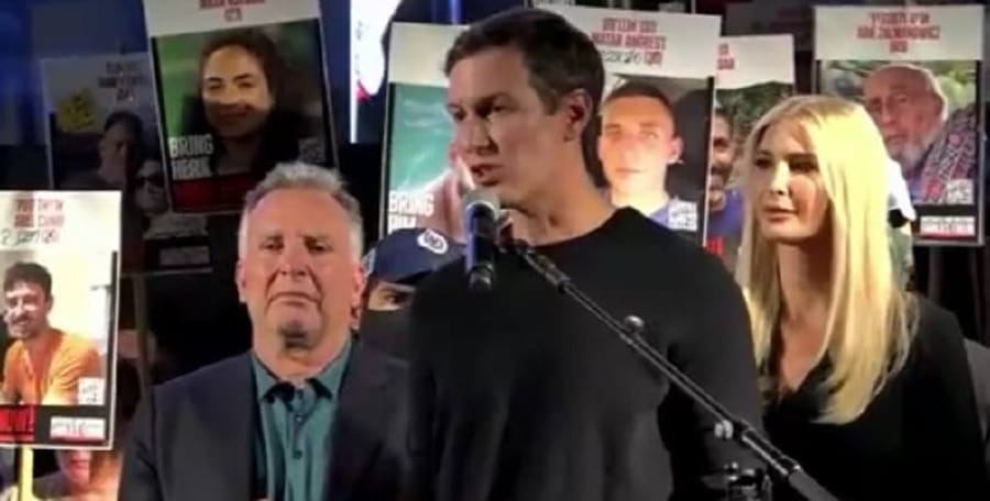 Jared Kushner at Hostages Square: I've never been so proud to be a friend of Israel's