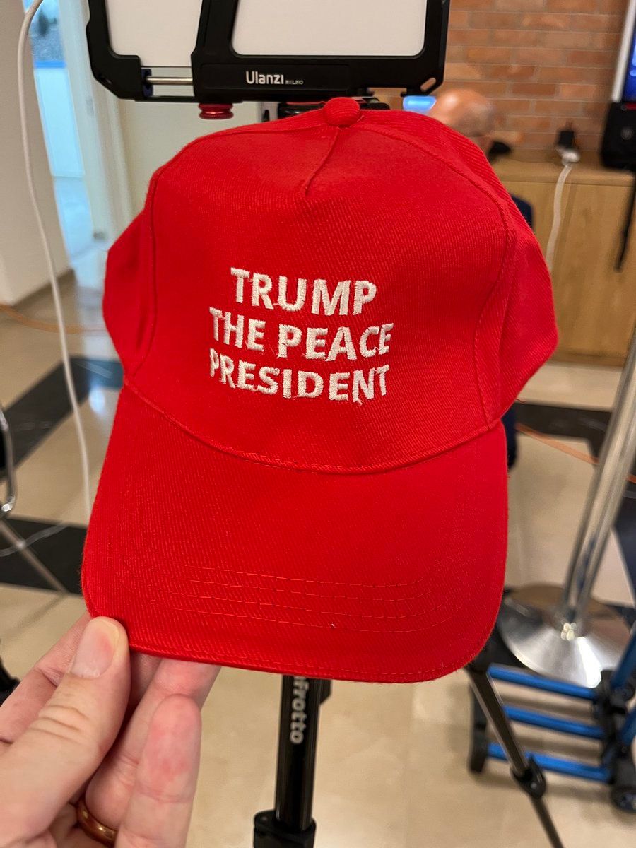 This cap was gifted to those in Knesset today