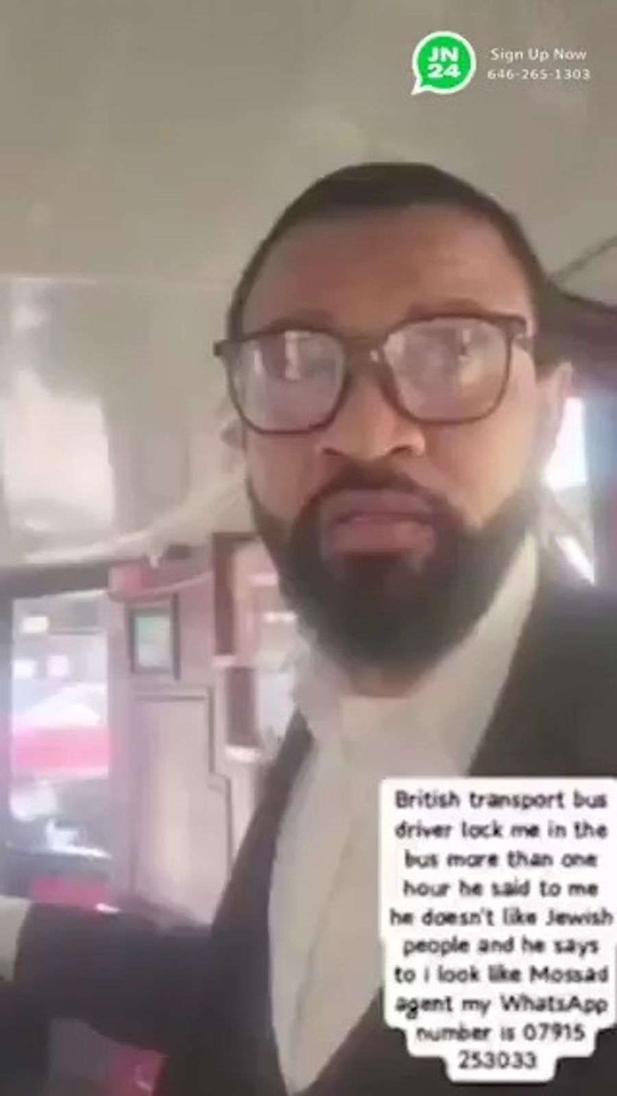 Jewish targeted man tells his story