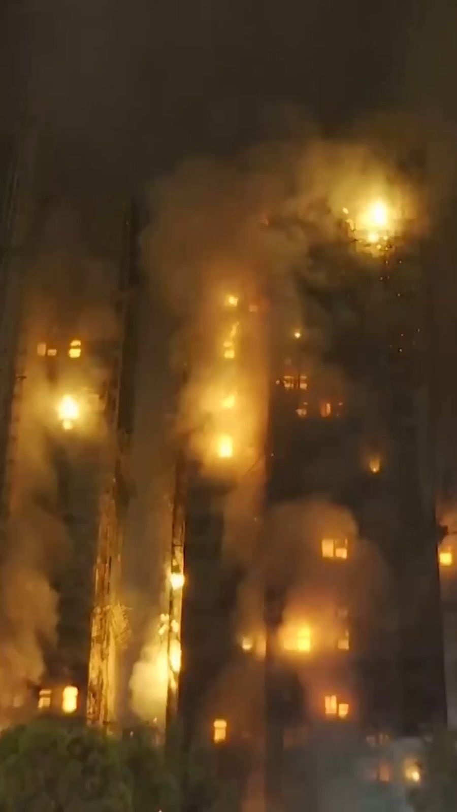 Massive fire in Hong Kong