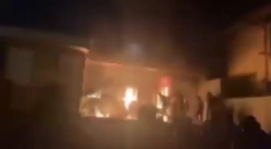 Protesters seized and set fire to the Basij headquarters in Asadabad, Iran 