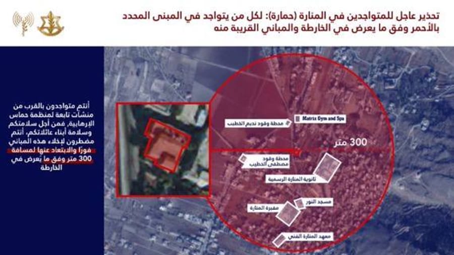 IDF issues evacuation notices for 2 Lebanese villages