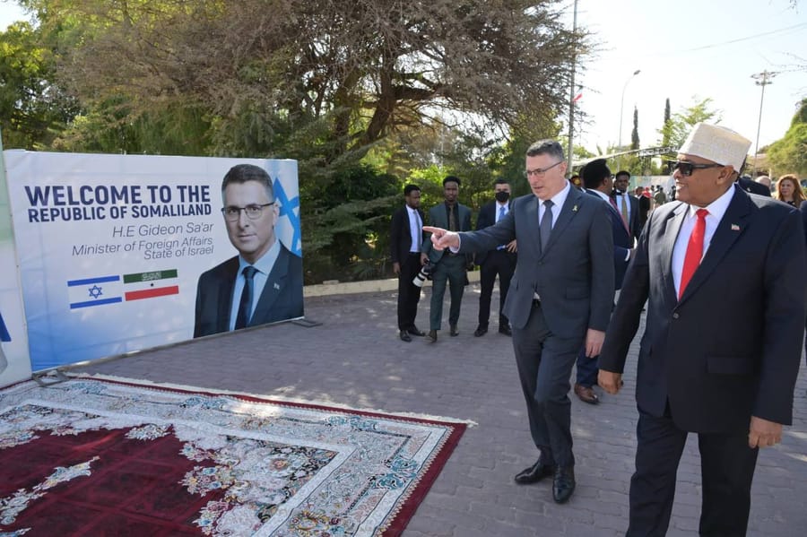 Gideon Sa'ar visits Somaliland 