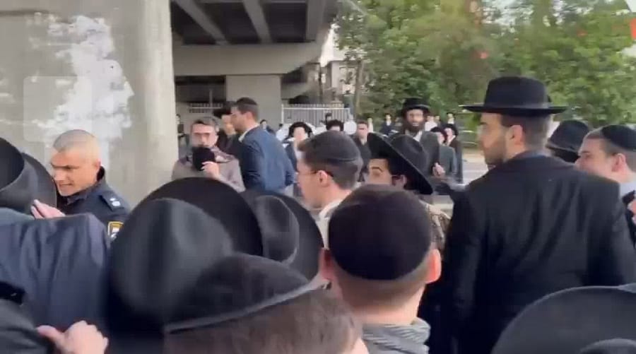 Proetser attacks police, police choke him