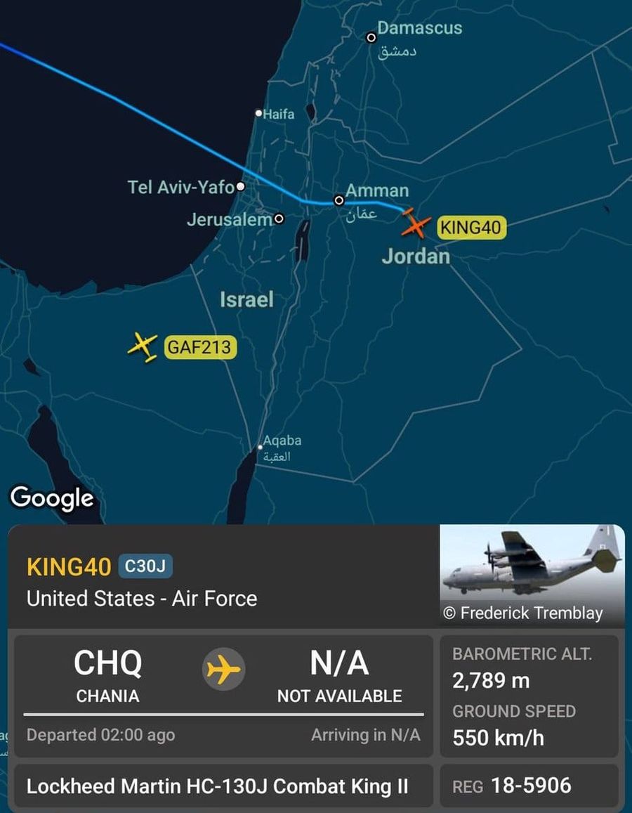 US Deploys HC-130J Combat King II to Jordan