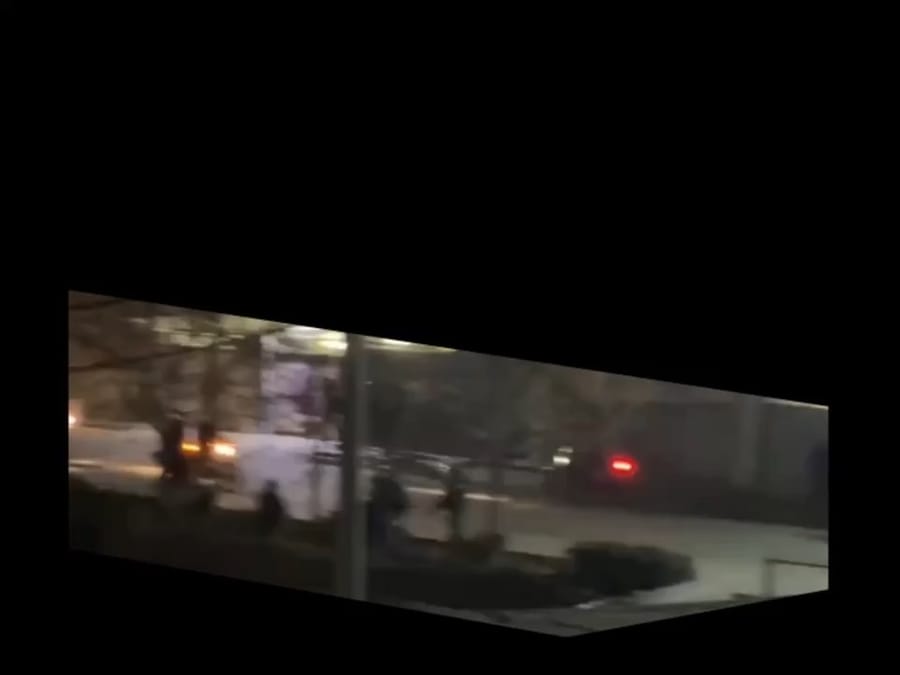 Iranian security forces killing two protesters in Mashhad, Jan. 9, 2026 