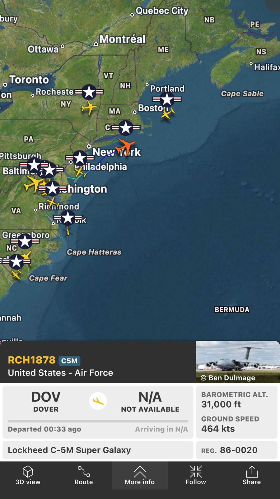 US sends more C-5 planes into the Middle East