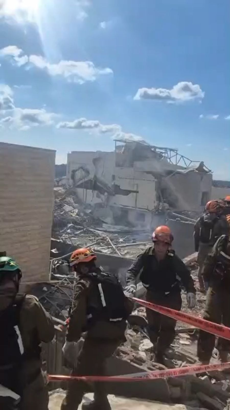Search and rescue services work at site of Mass Casualty Incident, Beit Shemesh, March 1, 2025