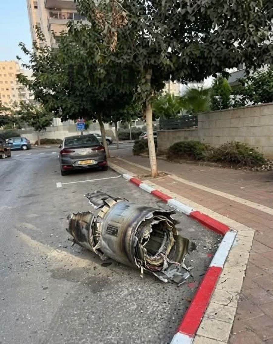 Shrapnel lands from recent missile interception
