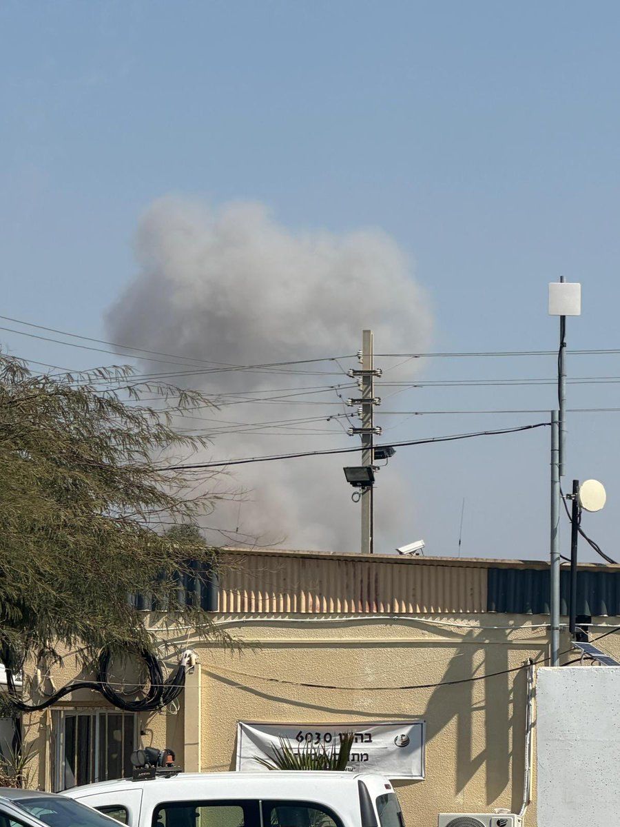 Debris in Beer Sheva, Petah Tikva, and Judea/Samaria
