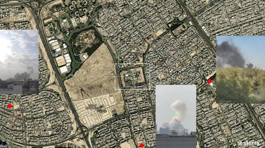 Iranian ballistic missile hits US embassy in Kuwait