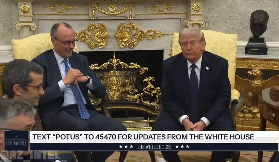 Trump during the meeting