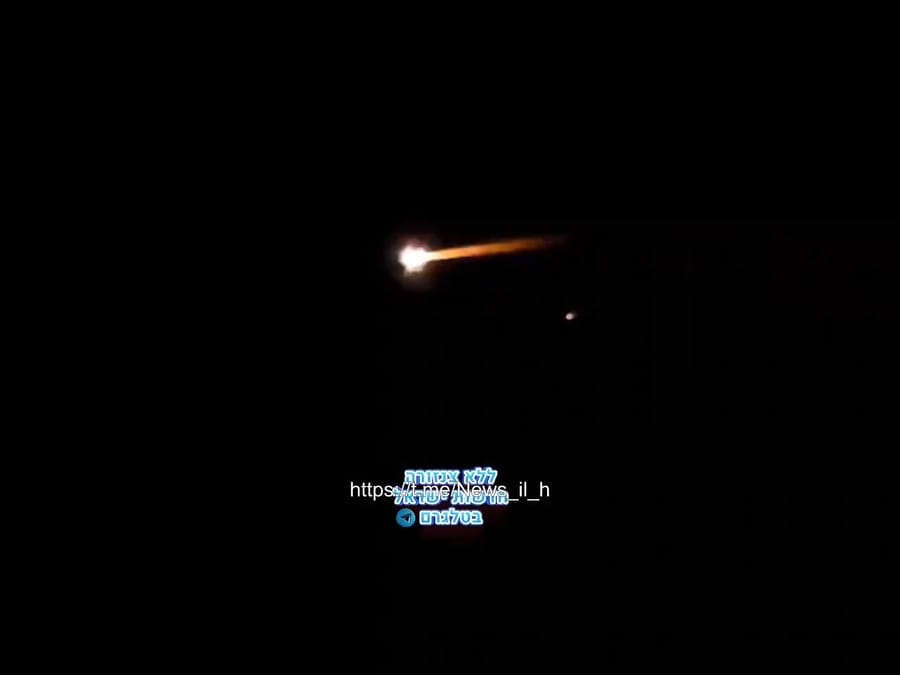 Israel Intercepting an Iranian missle