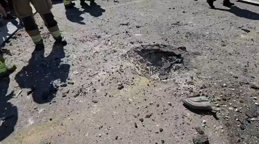 Iranian cluster missile hits central Tel Aviv