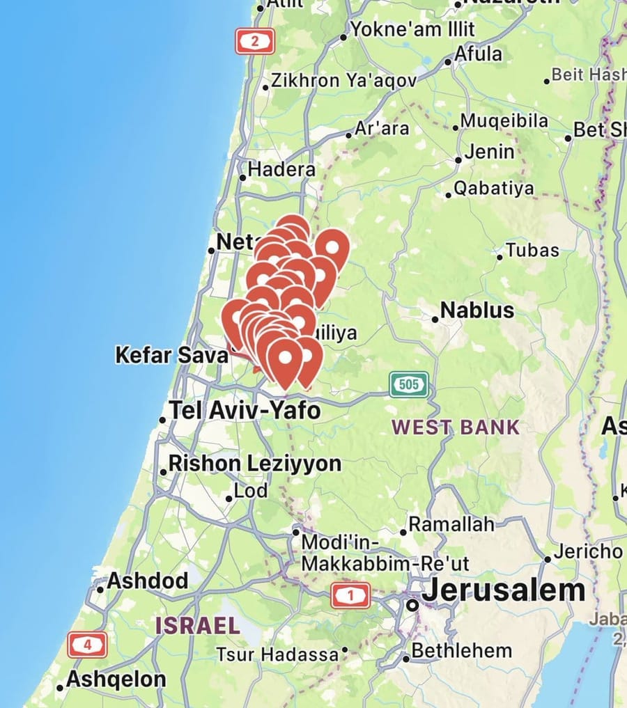 Lebanon hits Central, Northern Israel with rockets