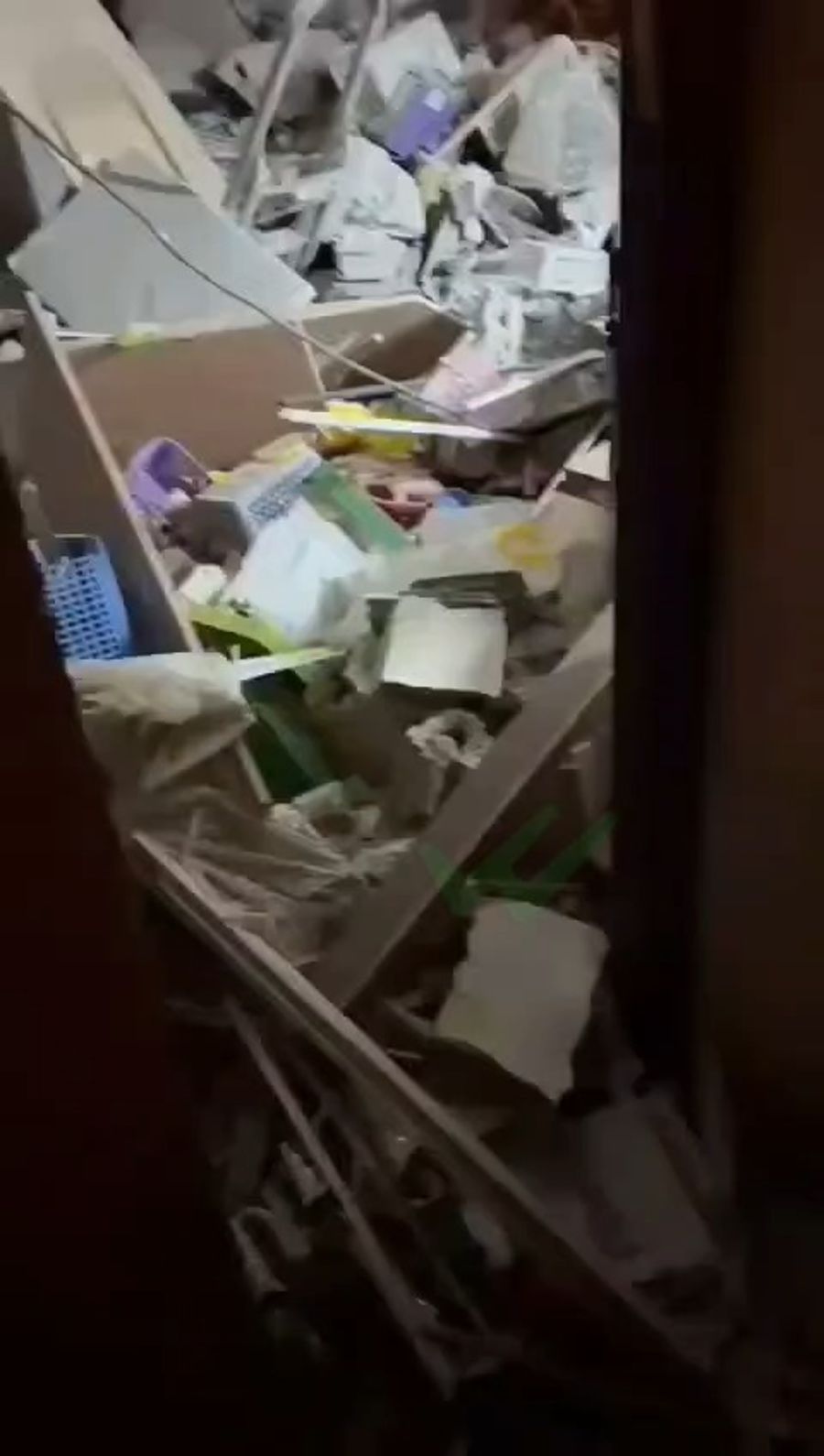 Home damaged when Iranian missile hits residential building in Arad