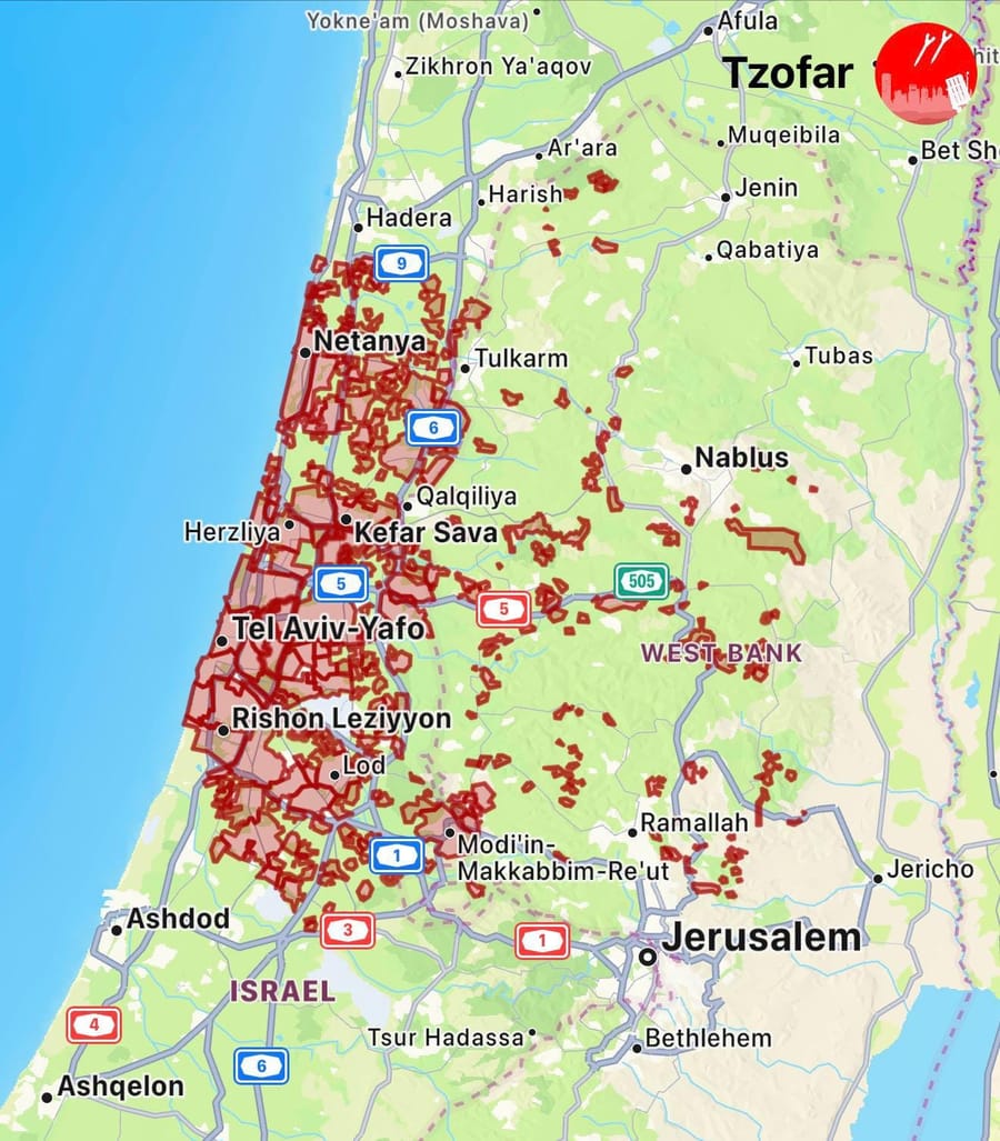 IDF detects missiles launched from Iran toward Israel, activates defenses