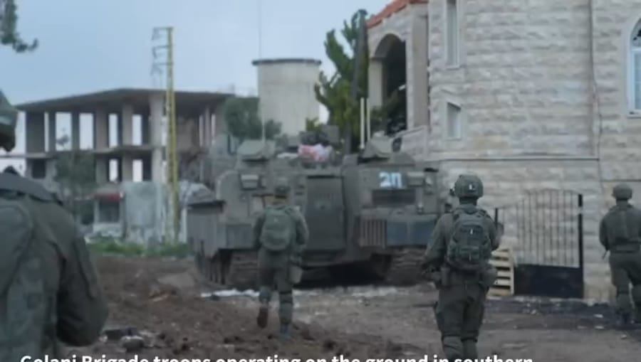 Golani soldiers operate in Southern Lebanon