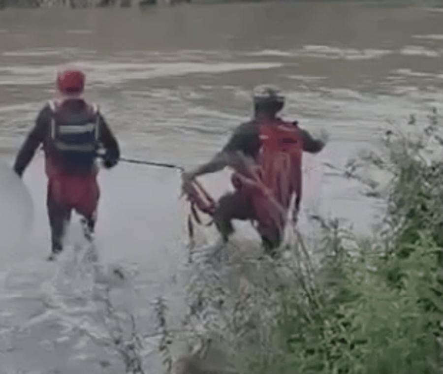 Rescue on the Jordan River: Man Extracted in Critical Condition