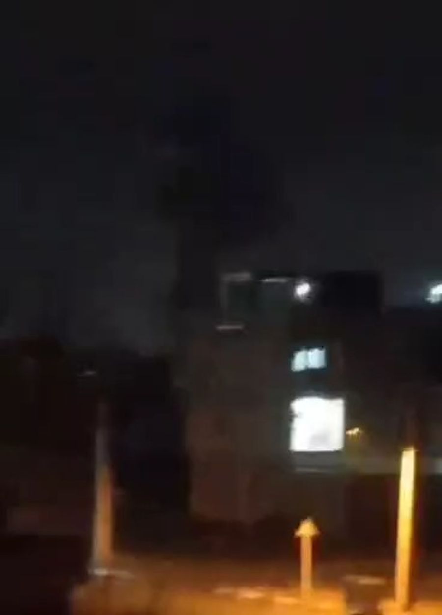 Video of the strike.