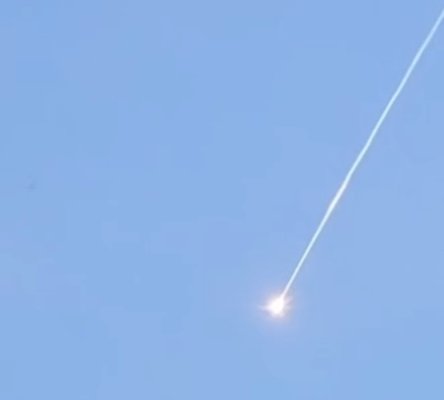 IDF Detects Missiles Launched from Iran Toward Israel