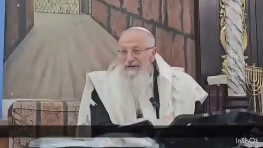 Rabbi Eliyahu's remarks (in Hebrew).