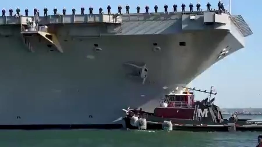 deployment of the Nimitz-class aircraft carrier USS George H.W. Bush (CVN-77) from Naval Station Norfolk, Virginia.