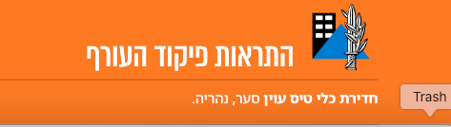 UAV warning reported over Achziv Beach and surrounds