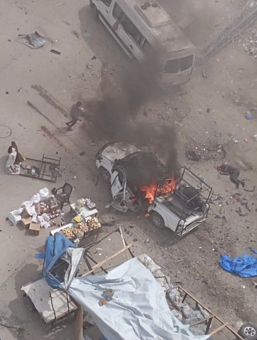 IDF strikes pickup truck carrying armed Hamas members in Gaza City