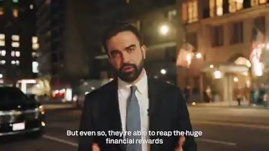 Mamdani's video announcing the new tax.