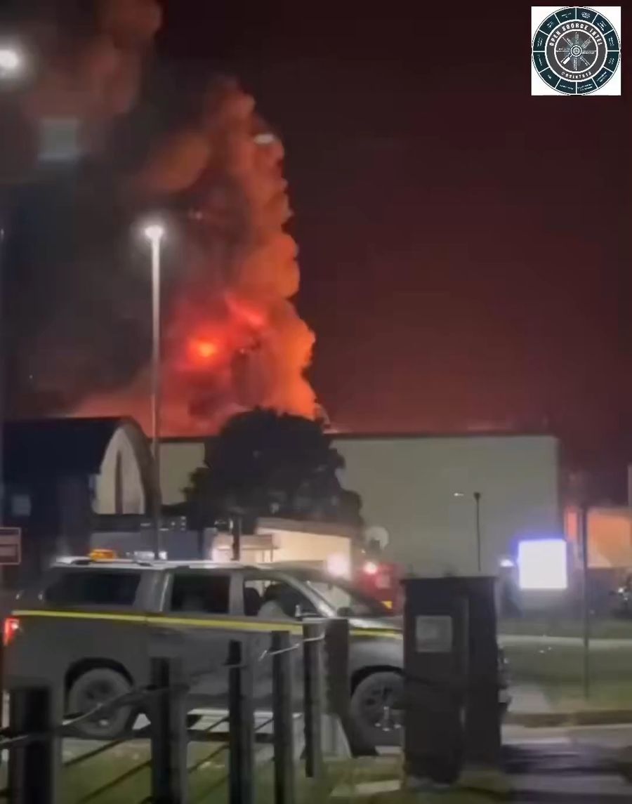 Fire at RAF Fairford