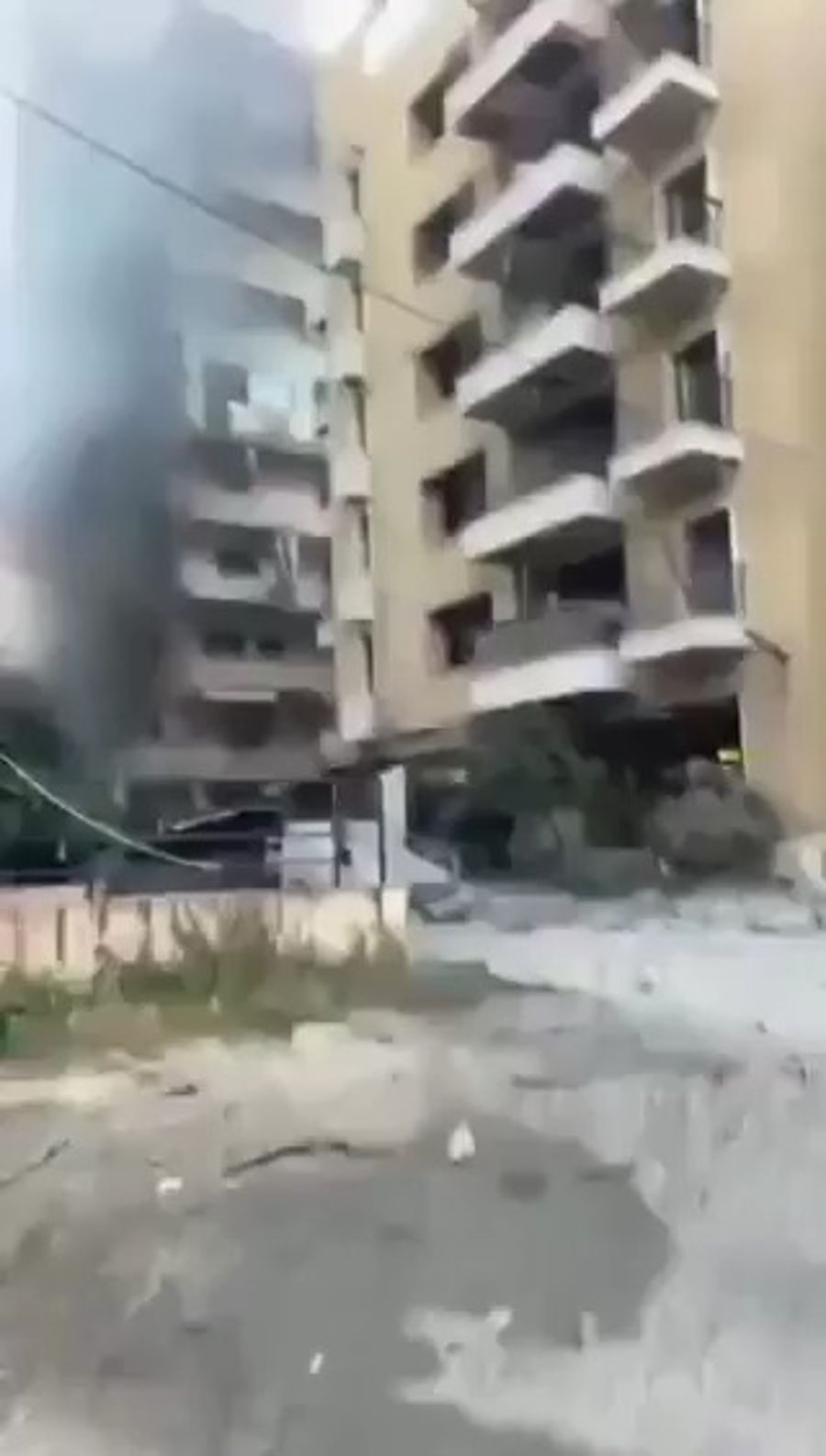 Israeli strikes hit the Al-Athar neighborhood, Lebanon. 