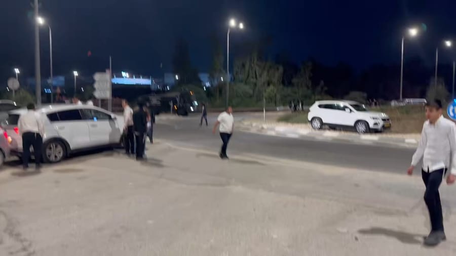 Haredim fight against the draft in beit Shemesh