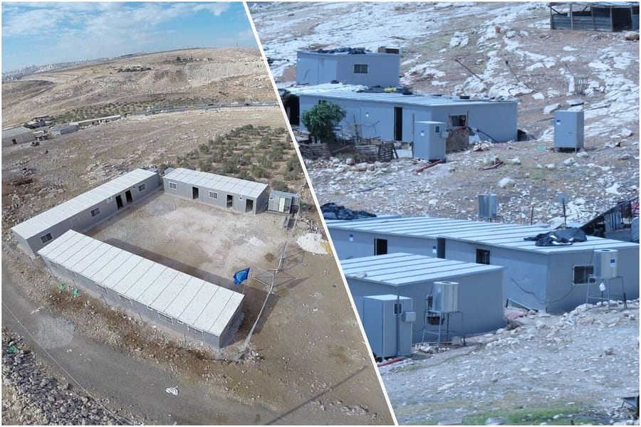EU-funded illegal structures in Area C, Judea and Samaria