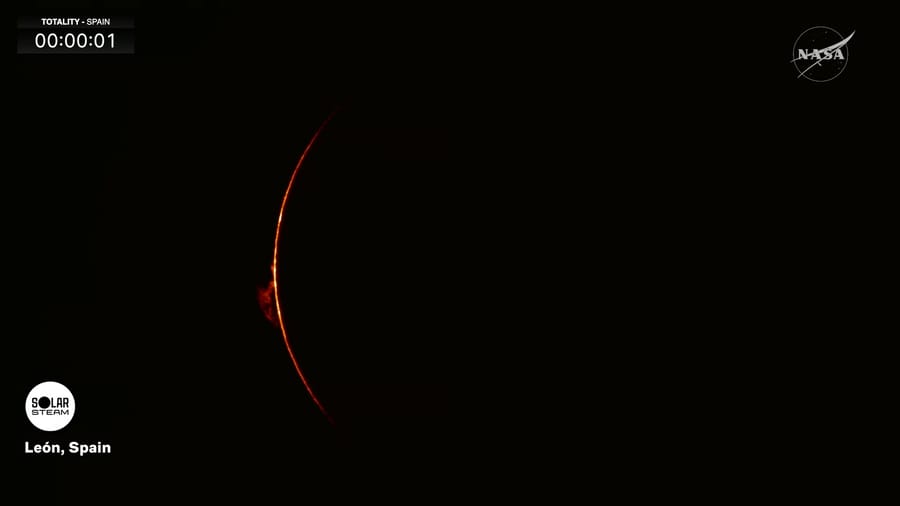 Solar Eclipse, seen in Spain