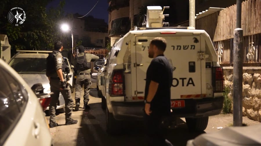 The combined raid on the homes of terrorists in East Jerusalem.