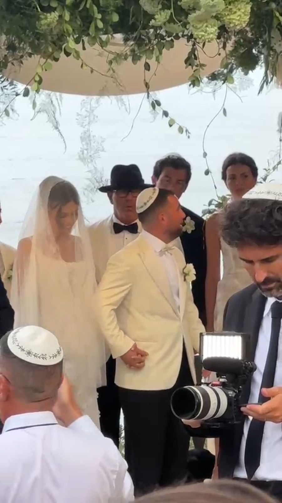 Omer and Sasha under the chuppah