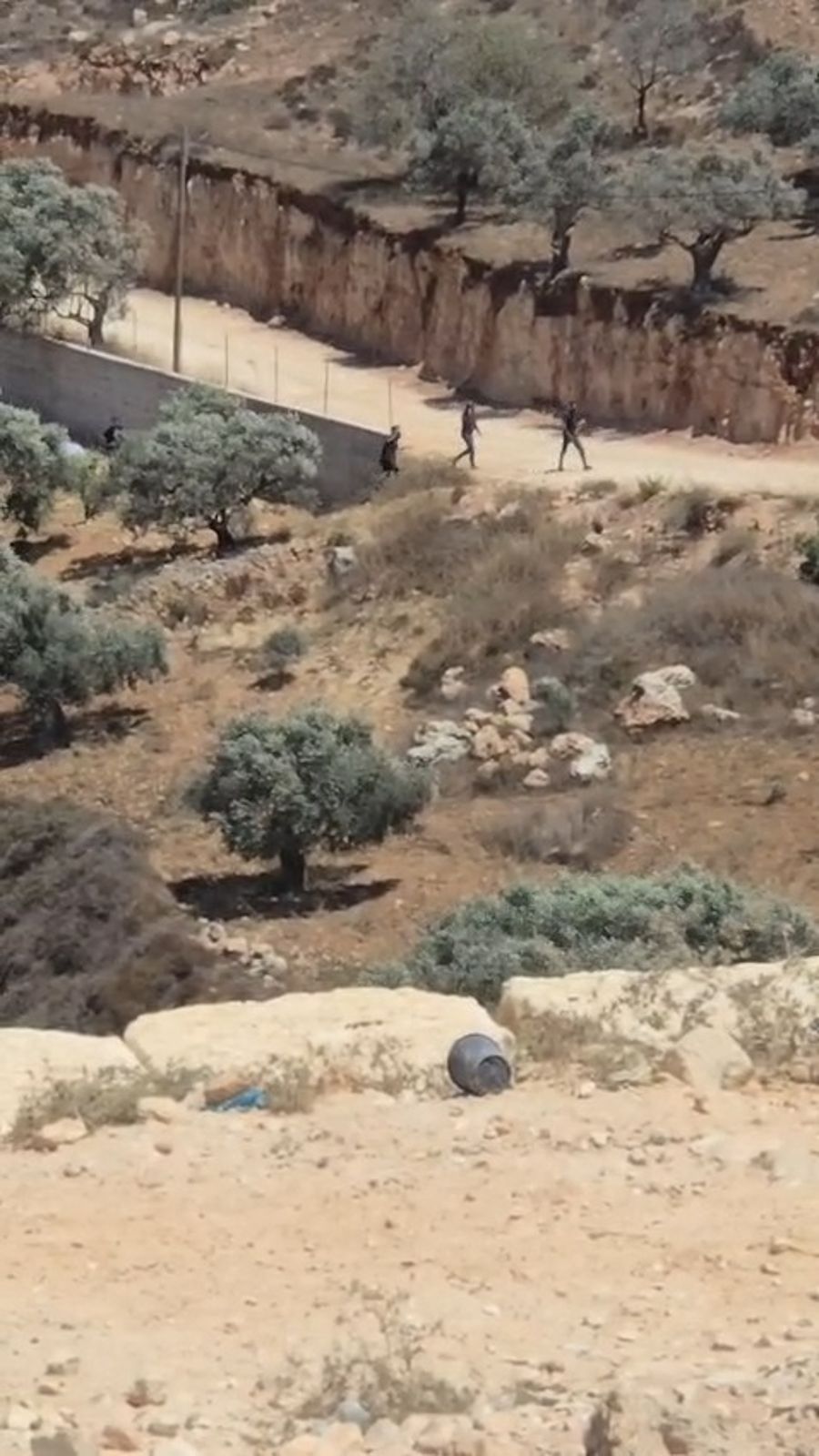 Stone throwing