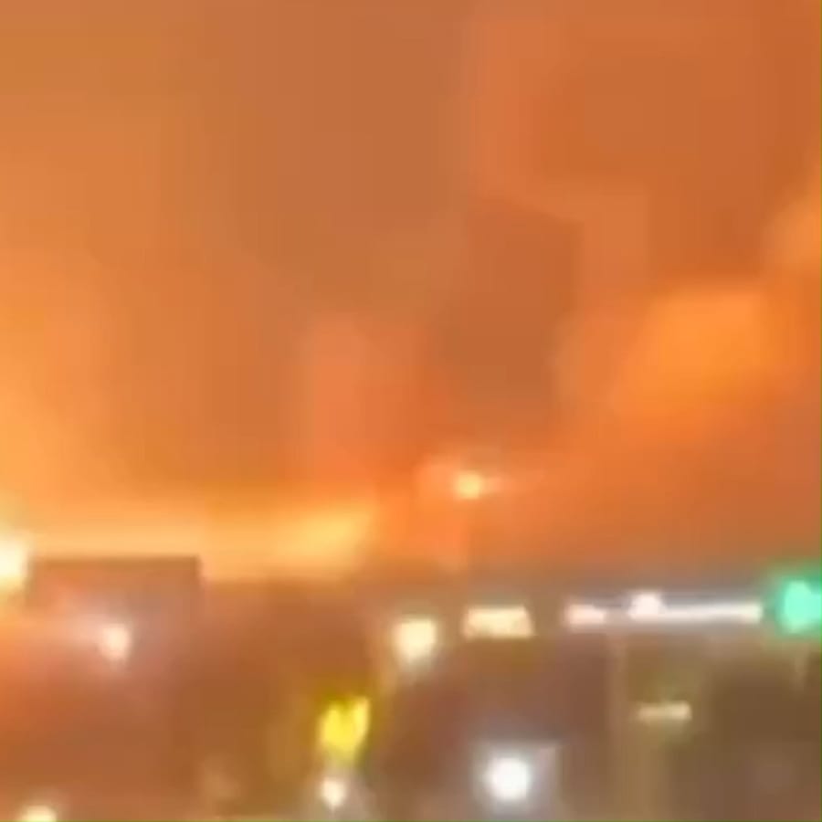 US strikes on Iran this evening