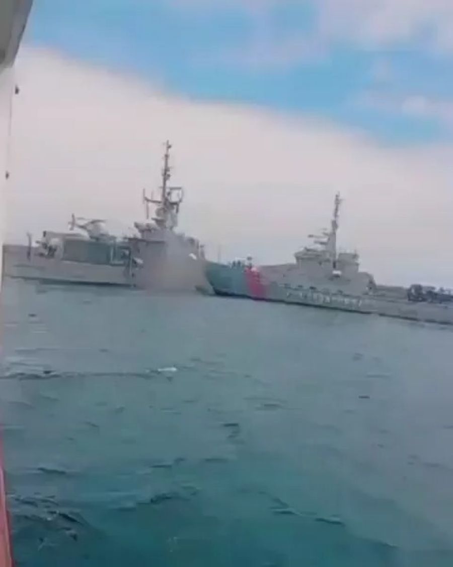 Two Ecuadorian Naval Vessels Collide 