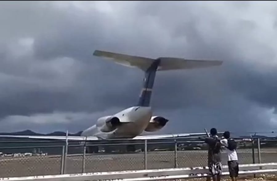 Jet Blast Sends Beachgoers Flying at Caribbean Airport