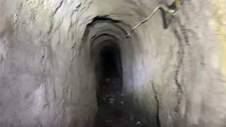 The tunnels at Ali Taher Ridge – Photo: IDF Spokesperson