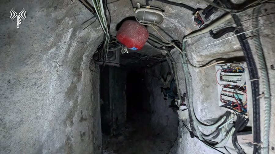 Kilometers of tunnels beneath the ground – Photo: IDF Spokesperson