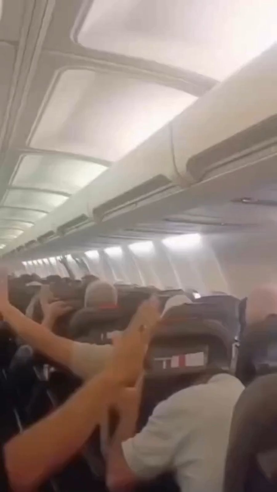 Terror in the skies: The Iranian aircraft began disintegrating in mid-air above passengers